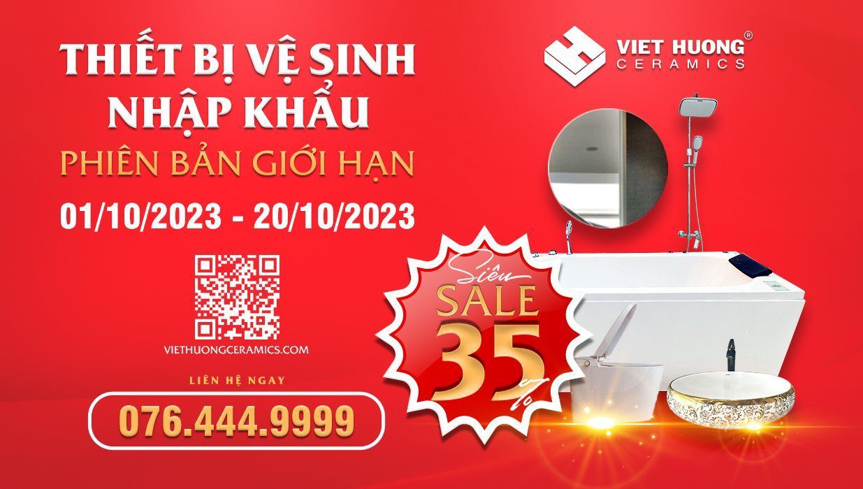 Ưu đãi cực sốc: Giảm 35% thiết bị vệ sinh nhập khẩu Thiết bị vệ sinh - Ưu đãi cực sốc - Giảm 35%