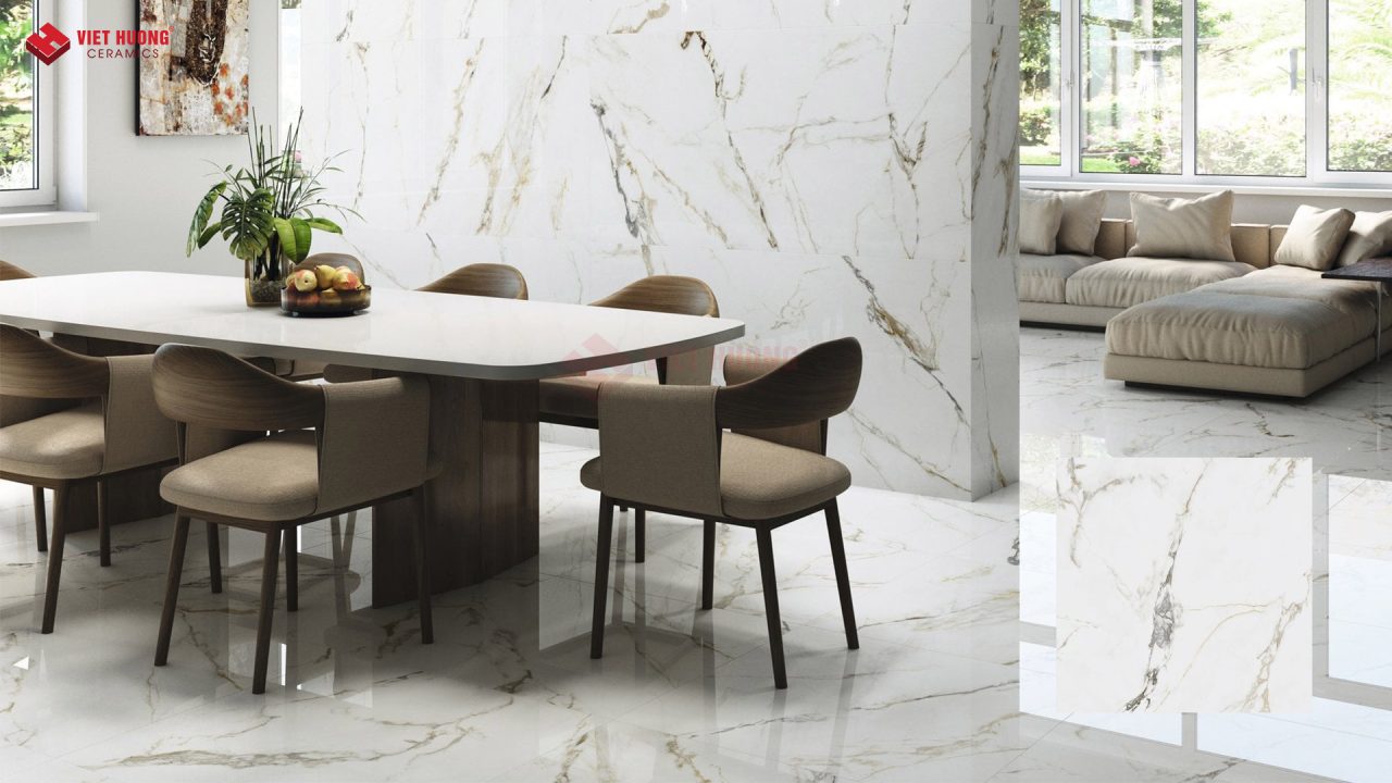 Gạch men bóng khổ lớn lát nền 800 x 800 mm - Ravena Pulido