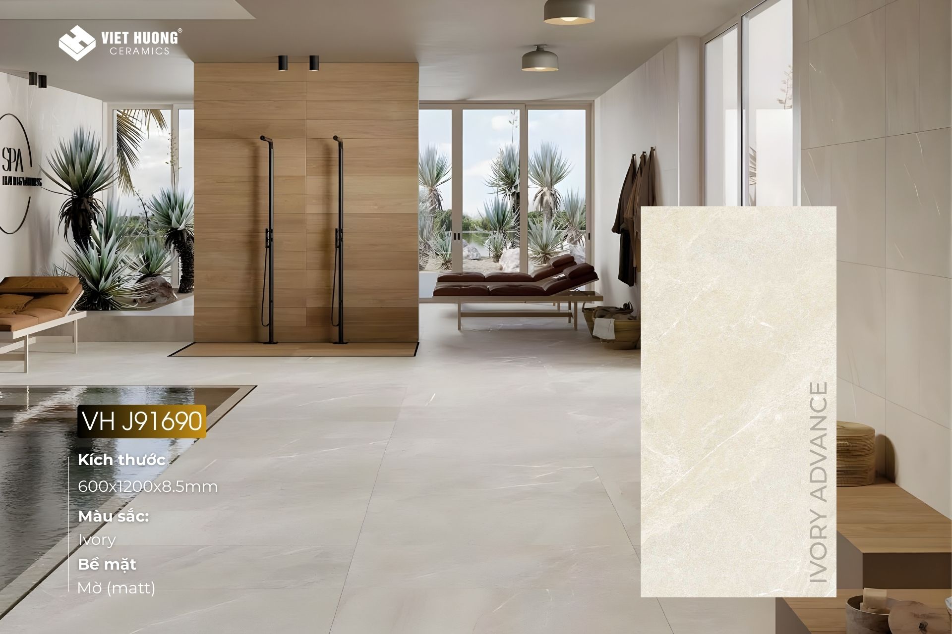 VH J91690 - Ivory Advance: Tông màu ngà ấm áp, mang lại vẻ đẹp thanh lịch và nhẹ nhàng.