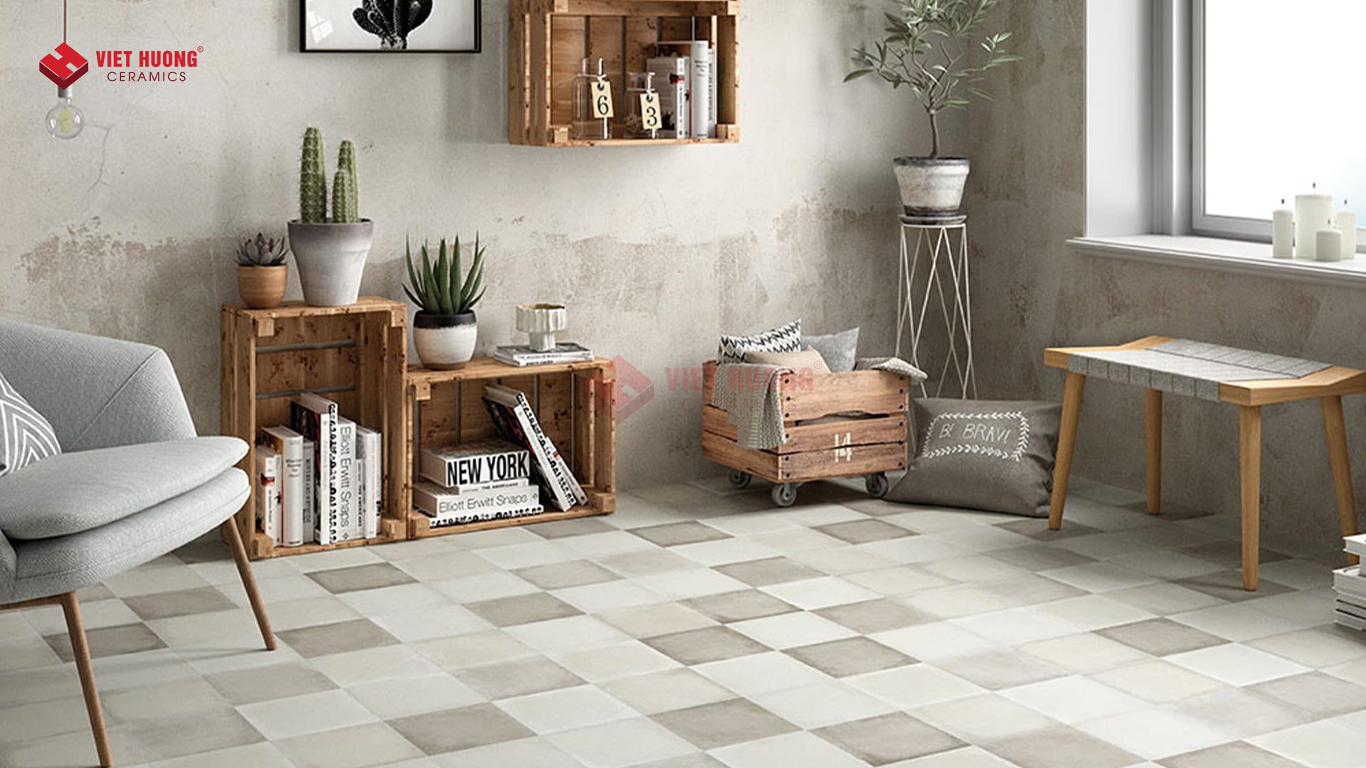 Top 20+ mẫu gạch bông cổ điển - Gạch bông xưa ký ức một thời Gạch bông đơn sắc lát sàn nhà
