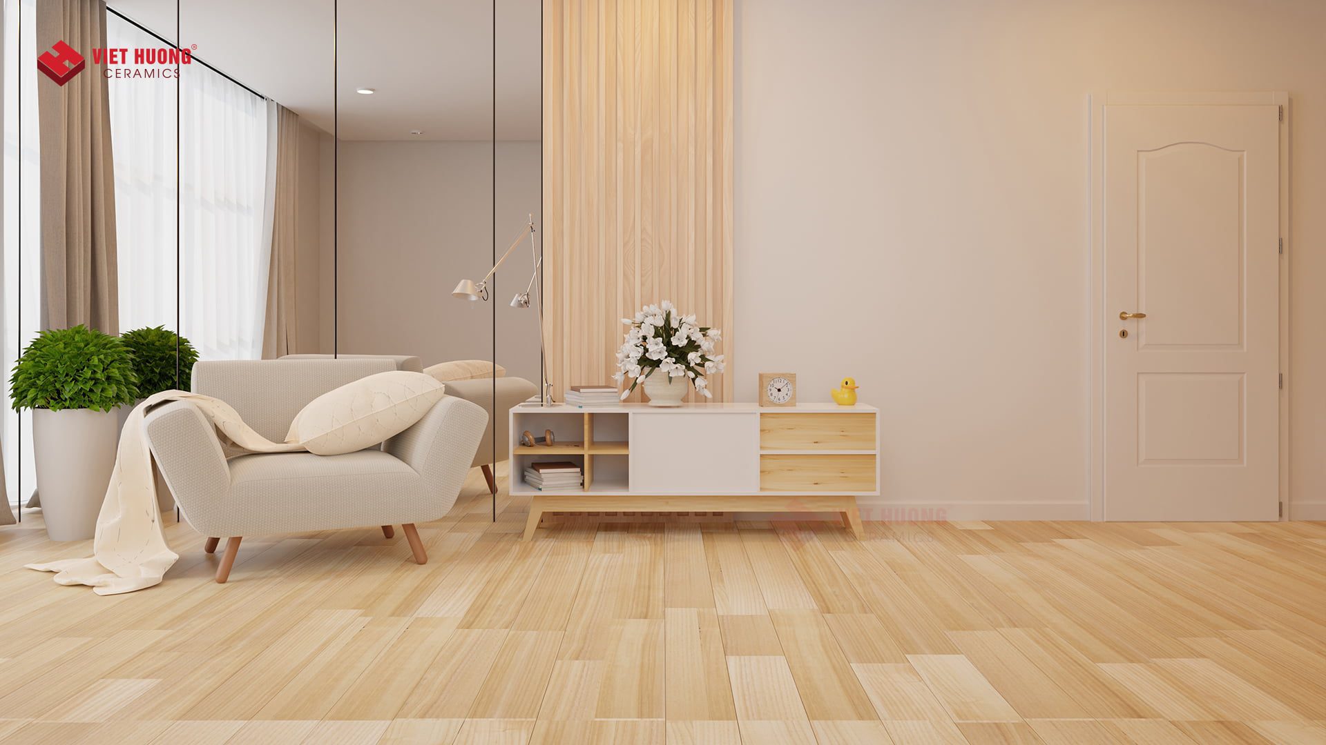 Xu hướng Decor phòng ngủ của Gen Z - Tư vấn gạch ốp lát Gạch lát nền vân gỗ 15×60