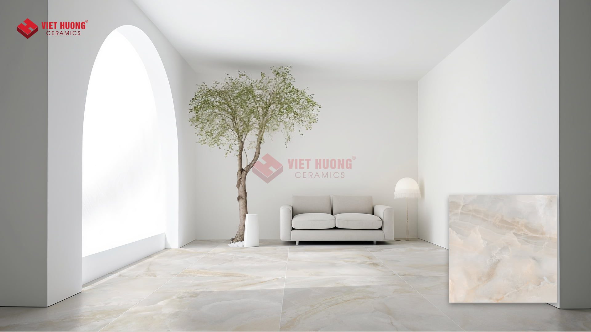 Top 30+ mẫu gạch ốp lát Tây Ban Nha nhập khẩu cao cấp Gạch bóng Tây Ban Nha lát nền phòng khách - CR Sandonyx Cream