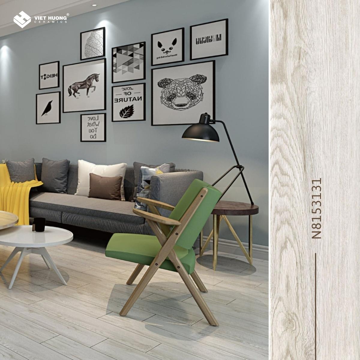 MÃN NHÃN VỚI BỘ SƯU TẬP GẠCH LÁT NỀN GIẢ GỖ 2023 TẠI VIỆT HƯƠNG CERAMICS gạch vân gỗ 3